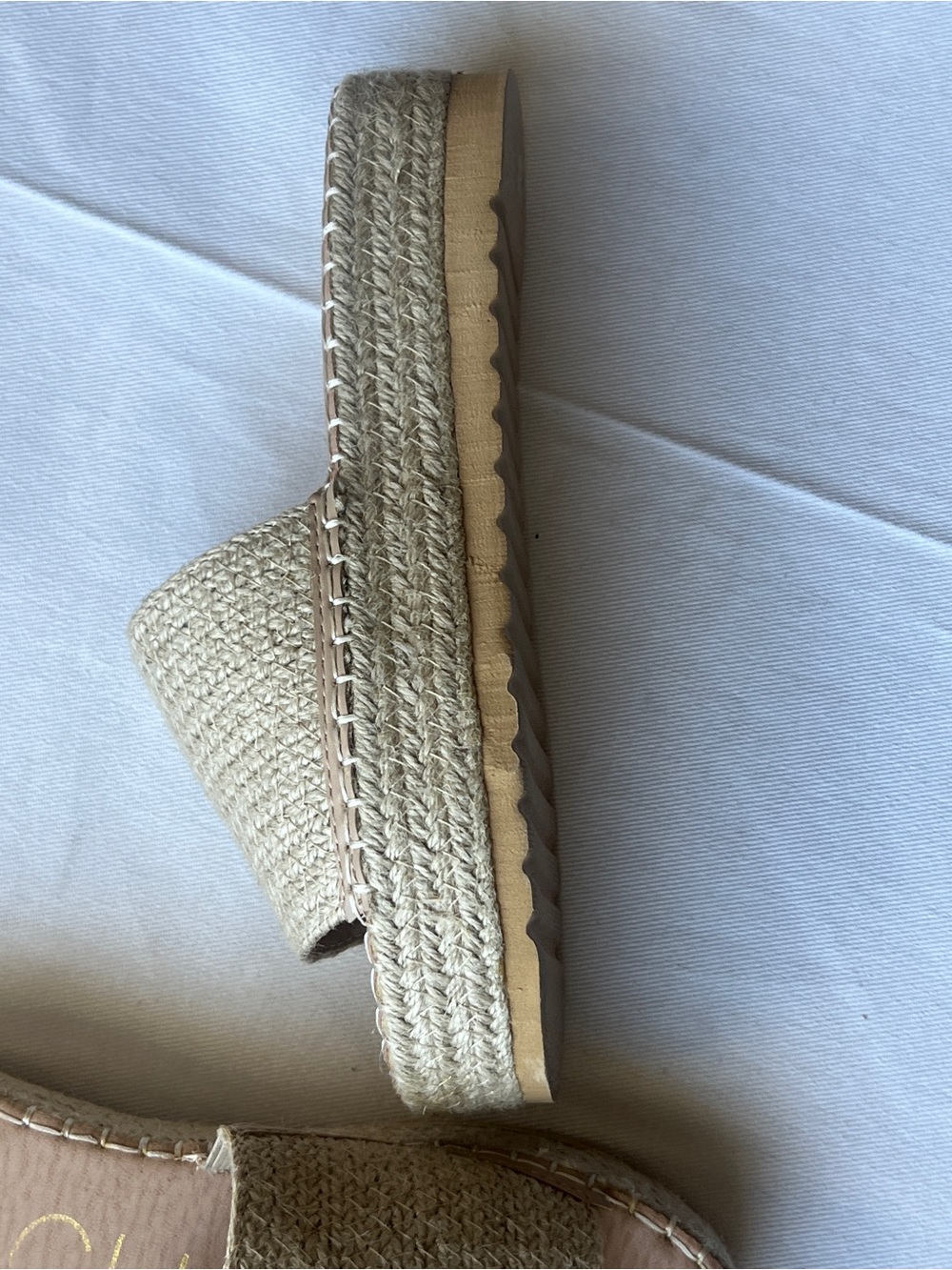 ALOHAS Natural Woven Slide Sandals - Beige size 9m - Picture 4 of 6